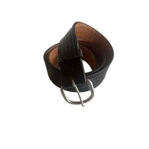 Lyntone Black Embossed Western Belt Size 38